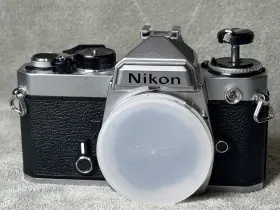 4044049 NIKON Slr Film Camera Crank Stuck Up Position