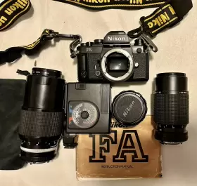 5339311 NIKON Fa Lenses Strap Light Clean Body #2