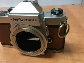 610563624942 NIKON Nikkormat Slr Film Camera Body Wood Veneer #3