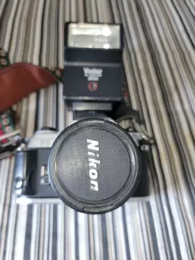 734872341960 NIKON Fg Slr Film Camera Lens Flash #2