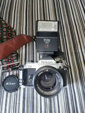 734872341960 NIKON Fg Slr Film Camera Lens Flash