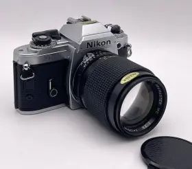8232445 NIKON Fg Slr Film Camera Promaster Lens