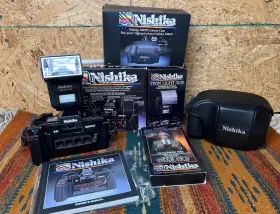 9380038 NISHIKA Film Camera Twin Light Flash Vhs