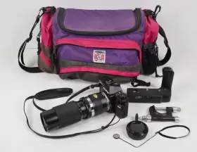 OM-2S OLYMPUS Program Film Camera Vivitar Lens Teleconverter
