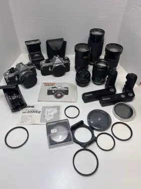 3197064 PENTAX Me Se Slr Film Cameras Lenses Flash Winders