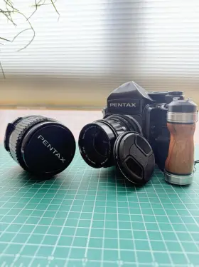 5047498 PENTAX Mlu Lenses Wooden Grip Ttl Meter