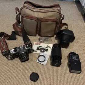 137693 PENTAX Me Slr Film Camera Stablitz Lens