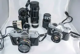 FA35 PETRI Set Cameras Lenses Tele