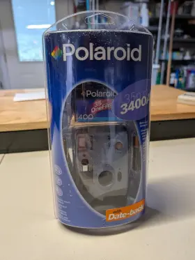 3400AF POLAROID Nos Motorized Fun Shooter Point Shoot Camera