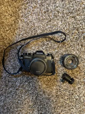121081 RICOH Auto Film Camera Body Pentax Lenses