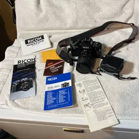 30SP RICOH Kr Program Film Camera Rikenon Zoom Lens Books