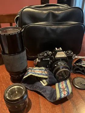 32131796 RICOH Film Slr Camera Vivitar Lenses Bag Strap