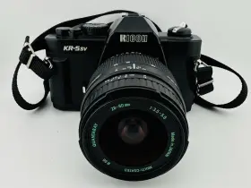 54012897 RICOH Slr Film Camera Quantaray Zoom Lens