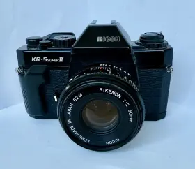 90040725 RICOH Superii Film Camera Rikenon Lens