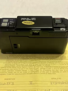 FF-3D RICOH Af Point Shoot Film Camera Manual #3