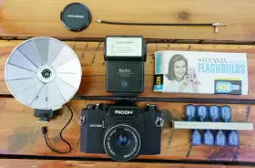 SLX500 RICOH Slr Film Camera Rikenon Auto Lens #3