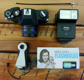 SLX500 RICOH Slr Film Camera Rikenon Auto Lens