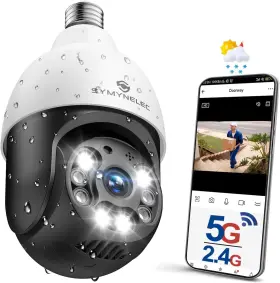 PTC-03-5G SYMYNELEC Light Bulb Security Camera Wifi Motion