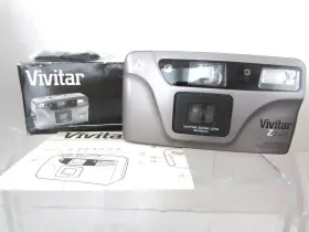 Z240 VIVITAR Advanced Film Camera Zoom Lens Flash Strap