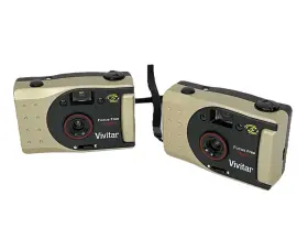 PS330 VIVITAR Box Point Shoot Film Camera Flash