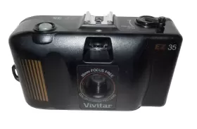 EZ35 VIVITAR Film Camera Point Shoot Focus Flash Unit #2