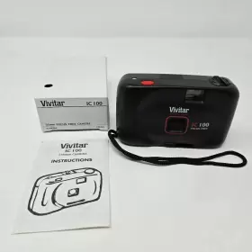 IC100 VIVITAR Point Shoot Focus Film Camera Box