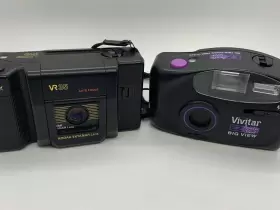 SKU-0199-SKU-0200 VIVITAR Ez Point Ftn Shoot Kodak Film Asis
