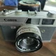 Canon Canonet QL19 35mm Rangefinder Film Camera Untested W/Case Lens Cracked