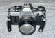 Canon AE-1 SLR Film Camera, Black & Silver, Used, 50mm Lens, Weston W-18 Flash