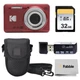 Kodak PIXPRO FZ55 Digital Camera (Red) Bundle