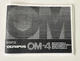 Olympus OM-4 Instruction Manual Reprint