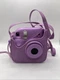 Fujifilm Instax Mini 7+ Plus Instant Camera Purple Lavender/Leather Case No Film