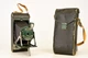 Kodak No 1A Pocket Junior Folding Bellows Camera Green in Case Antique V20