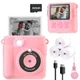ESOXOFFORE Instant Print Camera for Kids, Christmas Birthday Gifts Girls Pink 