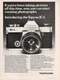 Topcon - IC-1 Auto Camera - Original Magazine Ad - 1974