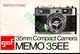 Vintage GAF 35EE Compact 35mm Camera Manual (13 pages)