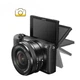 Sony Alpha A5100 Mirrorless Digital Camera 24.3 MP w/ 16-50mm Lens AF Lock Black