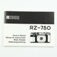 Ricoh RZ-750 Manual - Vintage Instructions
