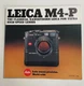 1980s Leica Leitz M4-P 35mm Rangefinder Camera Vintage Brochure Catalog Book