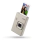 Fujifilm Instax Mini LiPlay+ Hybrid Instant Camera, Sand Beige