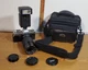 Minolta XG7 35mm Film Camera with 80-200 mm Vivitar 1:45 Zoom Lens, Flash & Bag