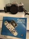 Canon AV-1 35mm SLR Camera Body 50mm 1:1.8 Lens Booklet Vintage Carrying Bag Kit