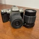 Pentax ZX-10 35mm camera bundle 2 lens. untested