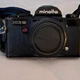Minolta XG 9 35mm SLR Film Camera Black Manual Focus Self Timer