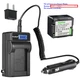 Kastar Battery LCD AC Charger for Panasonic CGR-DU14 CGA-DU14 PV-GS150 PV-GS180