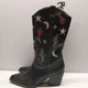 Women's No Boundaries Black Cowgirl Western Boots Novelty Cactus Moon Star 7 New
