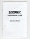 Sekonic Flash Master L-358 Light Meter Genuine Instruction Manual In English