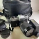 Yashica TL-Electro Camera Body fitted w/ JC Penny Lens 1:2.8f=135mm/ Flash/ Bag