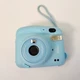 Fujifilm Instax Mini 11 Instant Film Camera Sky Blue Powers on Tested