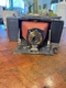 Kodak No. 2A Folding Pocket Brownie Camera Burgundy Red Belows